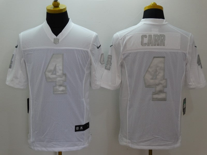Men’s Las Vegas Raiders Derek Carr #4 White Jersey
