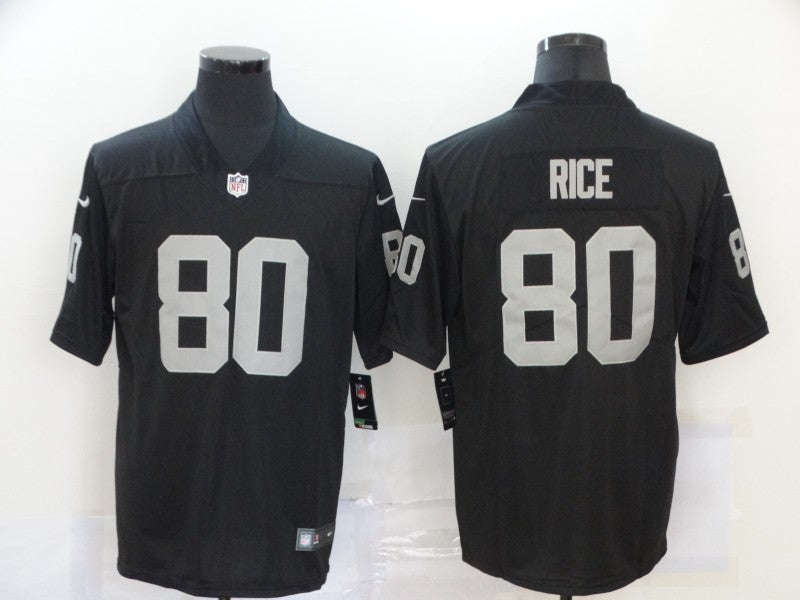 Men’s Las Vegas Raiders Jerry Rice #80 Black Jersey