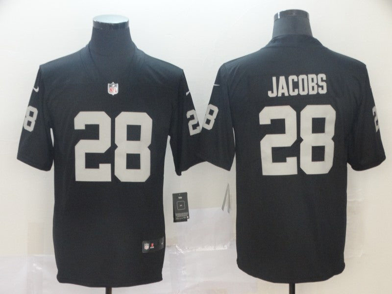 Men’s Las Vegas Raiders Josh Jacobs #28 Black Jersey