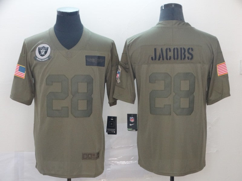 Men’s Las Vegas Raiders Josh Jacobs #28 Brown Jersey
