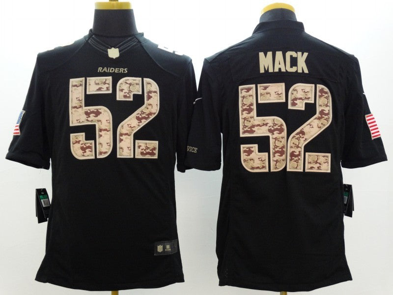 Men’s Las Vegas Raiders Khalil Mack #52 Black Alternate Jersey