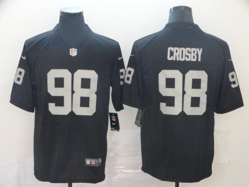 Men’s Las Vegas Raiders Maxx Crosby #98 Black Jersey