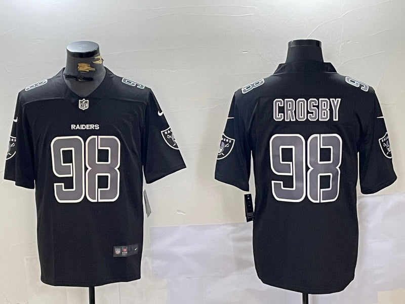 Men’s Las Vegas Raiders Maxx Crosby #98 Black Jersey