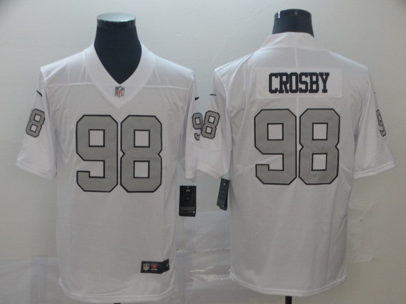 Men’s Las Vegas Raiders Maxx Crosby #98 White Alternate Jersey