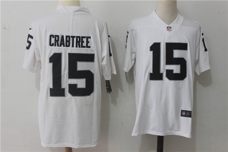 Men’s Las Vegas Raiders Michael Crabtree #15 White Jersey