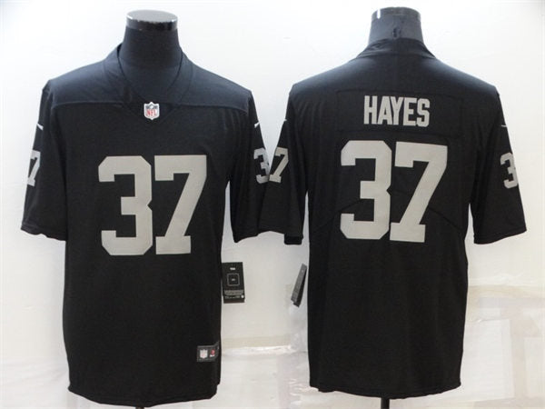 Men’s Las Vegas Raiders Retired Player #37 Lester Hayes Nike Black Vapor Limited Jersey