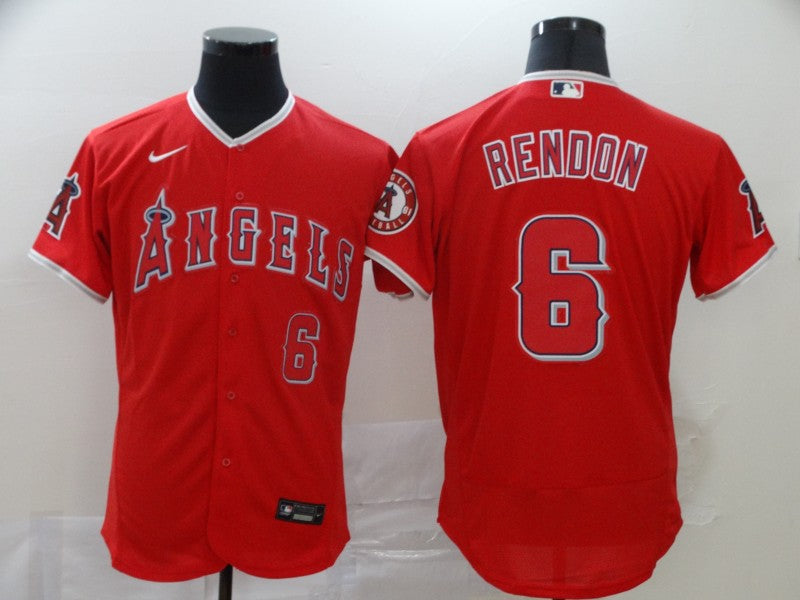 Men’s Los Angeles Angels Anthony Rendons #6 Red Sewn Baseball Jersey