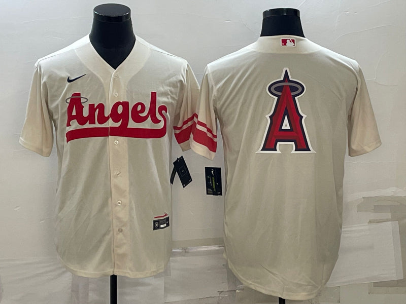 Men’s Los Angeles Angels Cream 2022 City Connect Team Jersey