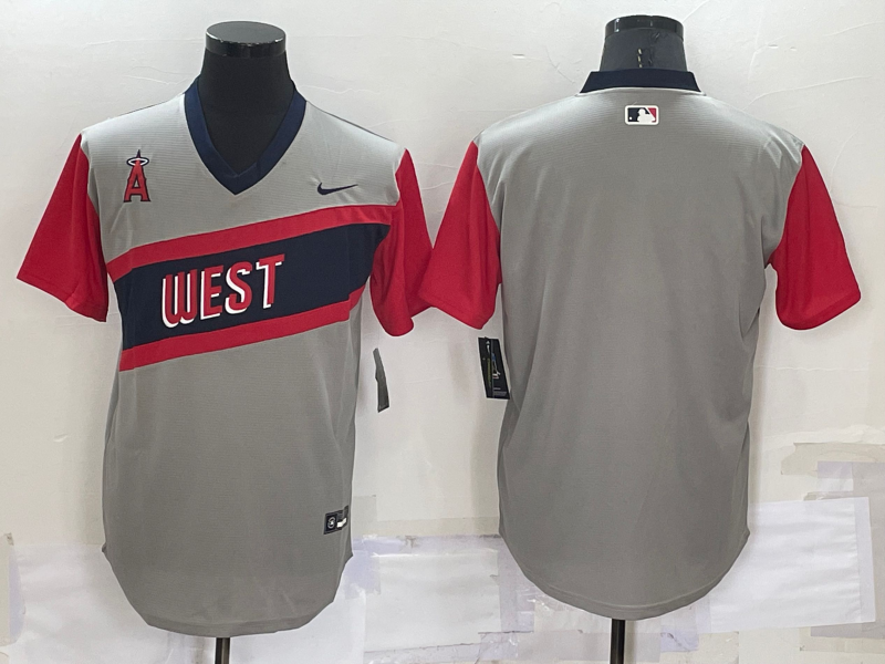 Men’s Los Angeles Angels Gray Blank Jersey