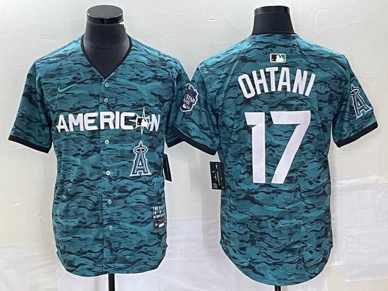 Men’s Los Angeles Angels Shohei Ohtani #17 American League Teal 2023 MLB All-Star Limited Jersey