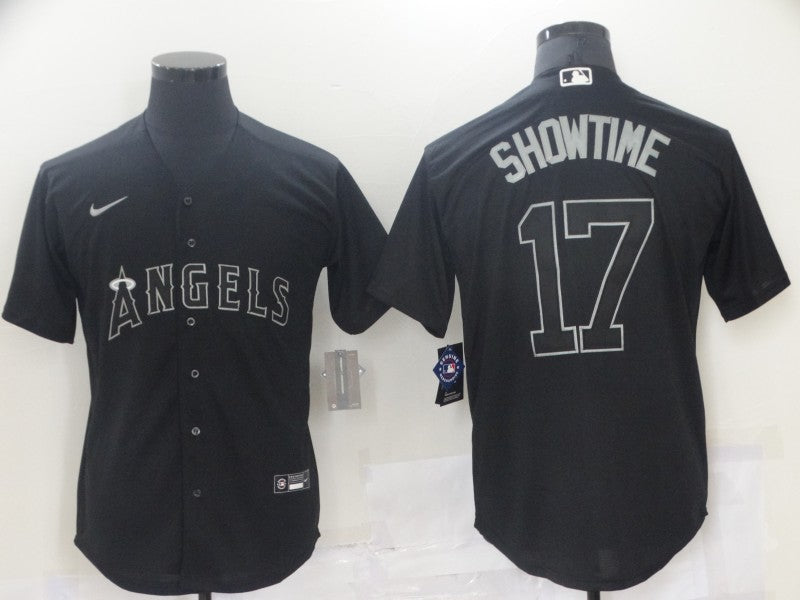 Men’s Los Angeles Angels Shohei Ohtani #17 Black Jersey