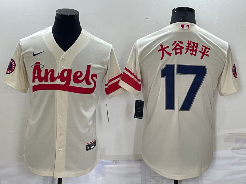 Men’s Los Angeles Angels Shohei Ohtani #17 Cream City Connect Team Jersey