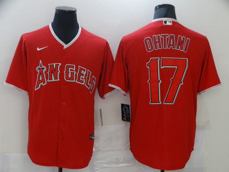Men’s Los Angeles Angels Shohei Ohtani #17 MLB Red Jersey