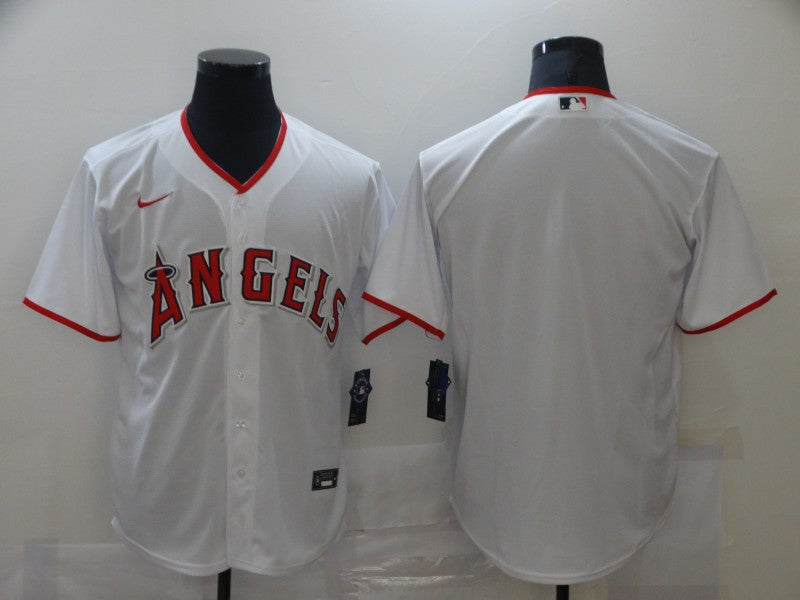 Men’s Los Angeles Angels White Home Team Blank Jersey