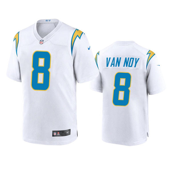 Men’s Los Angeles Chargers #8 Kyle Van Noy White Vapor Limited Player Jersey