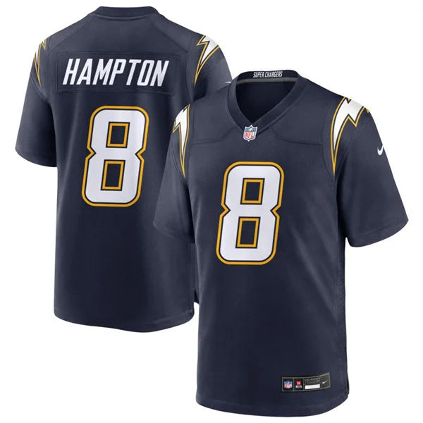 Men’s Los Angeles Chargers #8 Omarion Hampton Nike Navy Alternate Vapor F.U.S.E. Limited Jersey