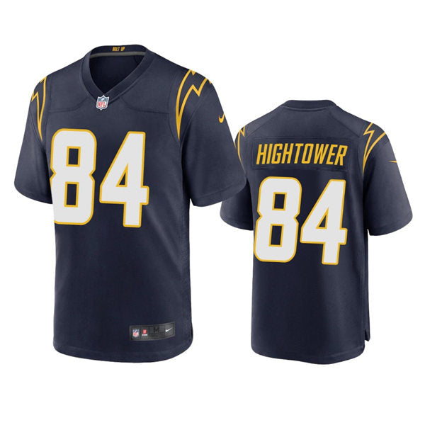 Men’s Los Angeles Chargers #84 John Hightower Navy Alternate Vapor Limited Player Jersey
