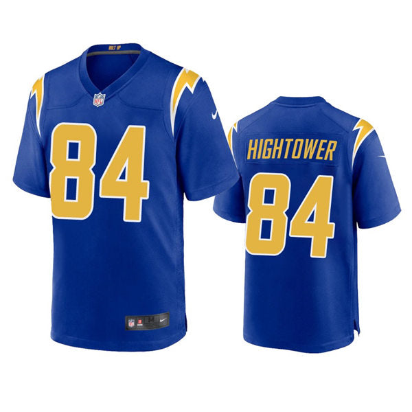 Men’s Los Angeles Chargers #84 John Hightower Royal Gold 2nd Alternate Vapor Limited Jersey
