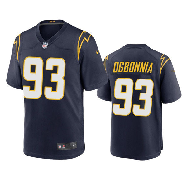Men’s Los Angeles Chargers #93 Otito Ogbonnia Navy Alternate Vapor Limited Player Jersey