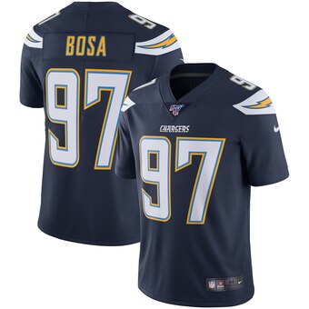 Men’s Los Angeles Chargers #97 Joey Bosa Nike Navy NFL 100 Vapor Limited Jersey