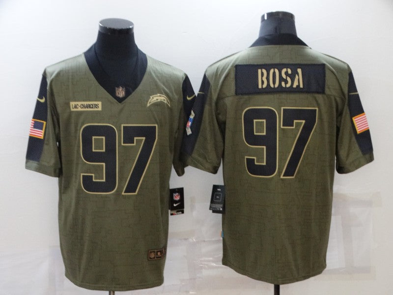 Men’s Los Angeles Chargers Joey Bosa #97 Brown Jersey