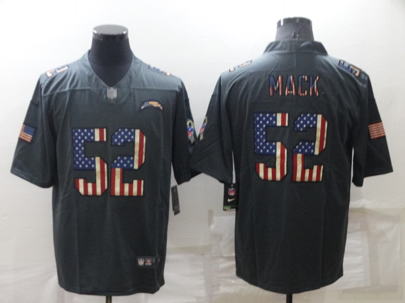 Men’s Los Angeles Chargers Khalil Mack #52 Black Jersey