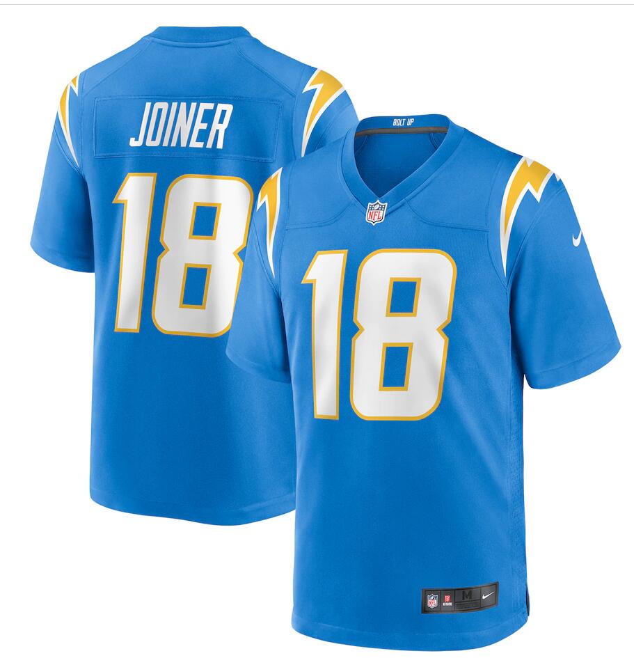 Men’s Los Angeles Chargers Retired Player #18 Charlie Joiner Nike Powder Blue Game Football Jersey