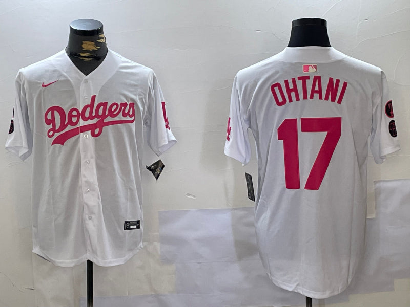 Men’s Los Angeles Dodgers #17 Shohei Ohtani White Jersey