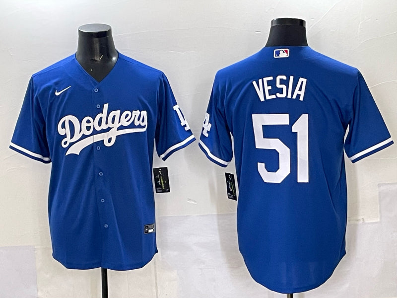 Men’s Los Angeles Dodgers Alex Vesia #51 Royal Jersey