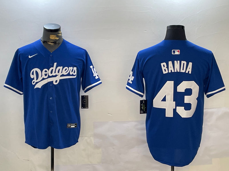 Men’s Los Angeles Dodgers Anthony Banda #43 Royal Jersey