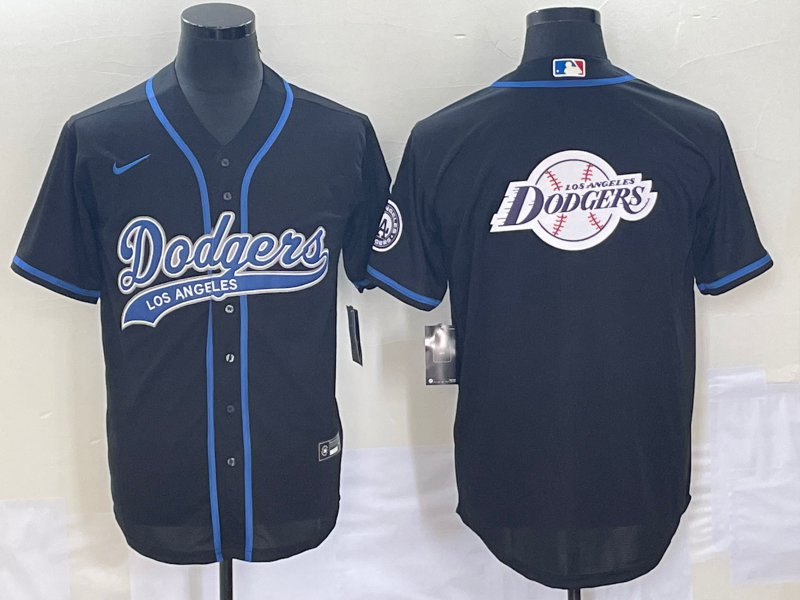 Men’s Los Angeles Dodgers Black Jersey Joint Edition