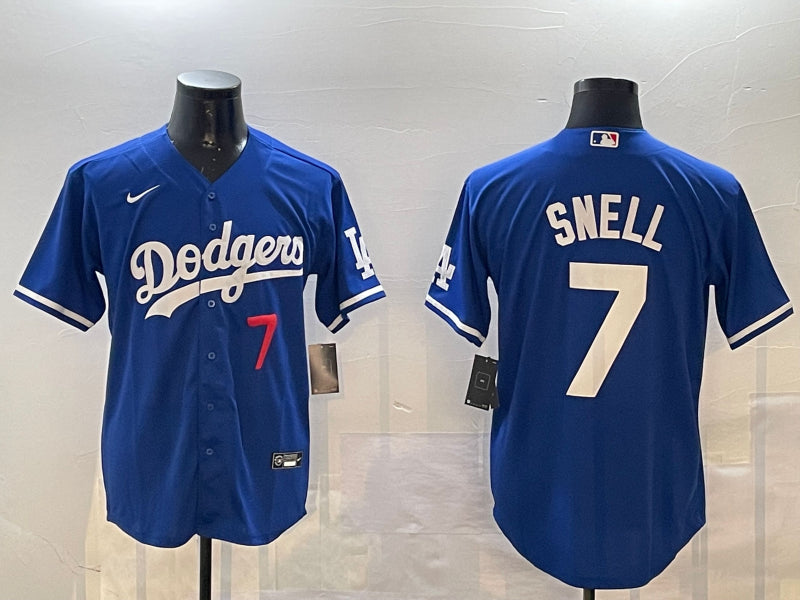 Men’s Los Angeles Dodgers Blake Snell #7 Royal Alternate Jersey