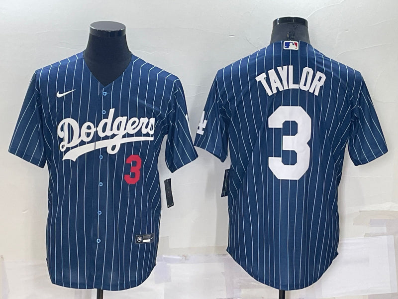 Men’s Los Angeles Dodgers Chris Taylor #3 Blue Jersey