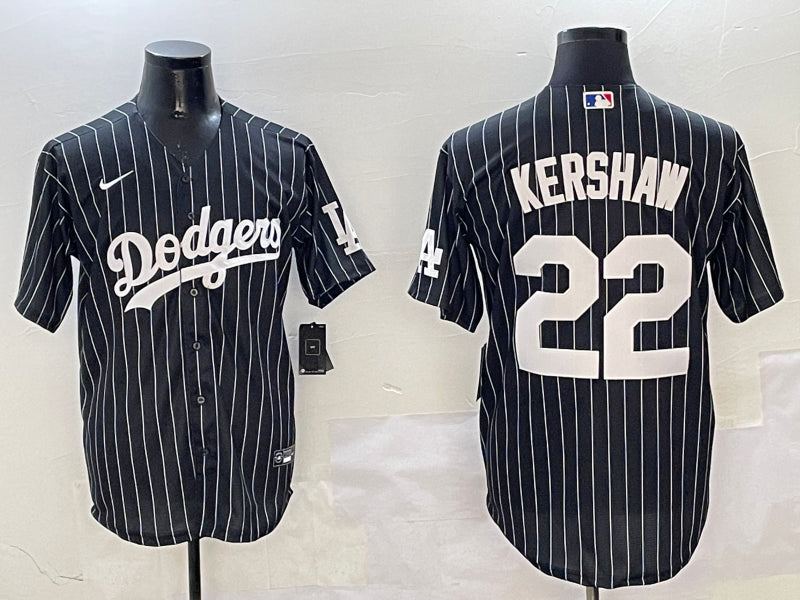 Men’s Los Angeles Dodgers Clayton Kershaw #22 Black Alternate Limited Jersey