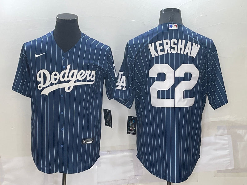 Men’s Los Angeles Dodgers Clayton Kershaw #22 Blue Baseball Jersey