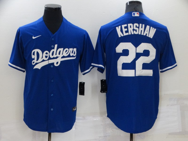 Men’s Los Angeles Dodgers Clayton Kershaw #22 Blue Baseball Jersey