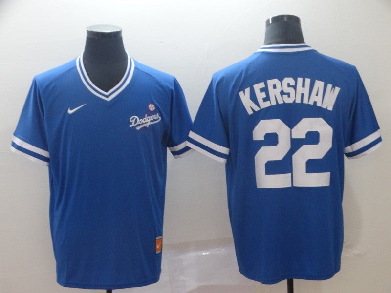 Men’s Los Angeles Dodgers Clayton Kershaw #22 Blue Jersey