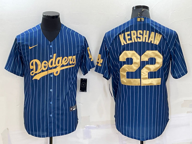 Men’s Los Angeles Dodgers Clayton Kershaw #22 Blue Jersey