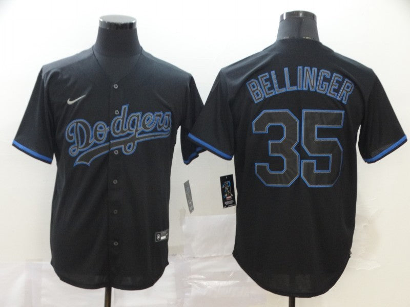 Men’s Los Angeles Dodgers Cody Bellinger #35 Black Jersey
