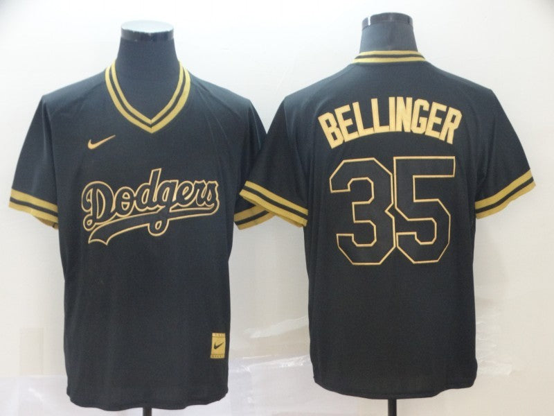 Men’s Los Angeles Dodgers Cody Bellinger #35 Black Stitched Jersey