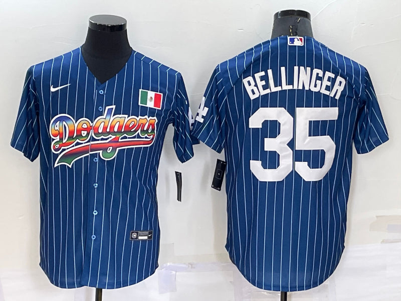 Men’s Los Angeles Dodgers Cody Bellinger #35 Blue Authentic Jersey