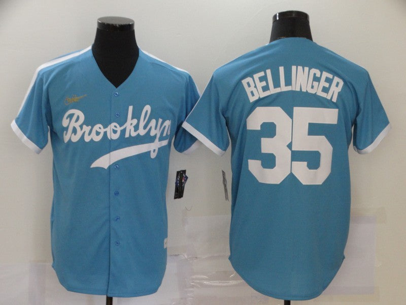 Men’s Los Angeles Dodgers Cody Bellinger #35 Light Blue Baseball Jersey