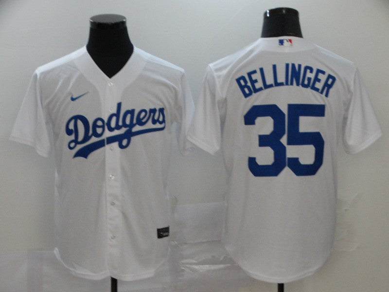 Men’s Los Angeles Dodgers Cody Bellinger #35 White Baseball Jersey