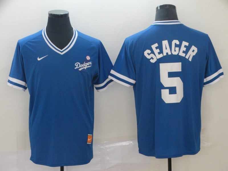 Men’s Los Angeles Dodgers Corey Seager #5 Blue Jersey