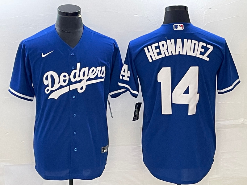 Men’s Los Angeles Dodgers Enrique Hernandez #14 Blue Baseball Jersey