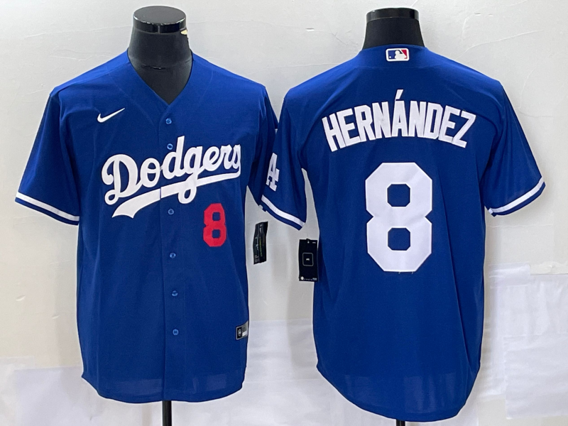 Men’s Los Angeles Dodgers Enrique Hernandez #8 Blue Jersey