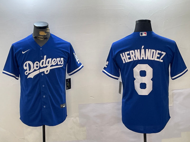 Men’s Los Angeles Dodgers Enrique Hernandez #8 Blue Jersey