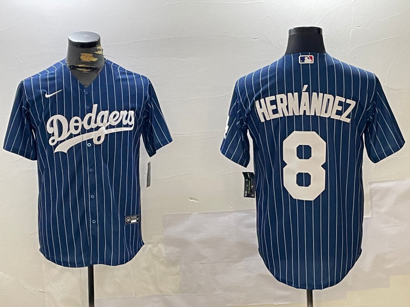 Men’s Los Angeles Dodgers Enrique Hernandez #8 Blue Jersey