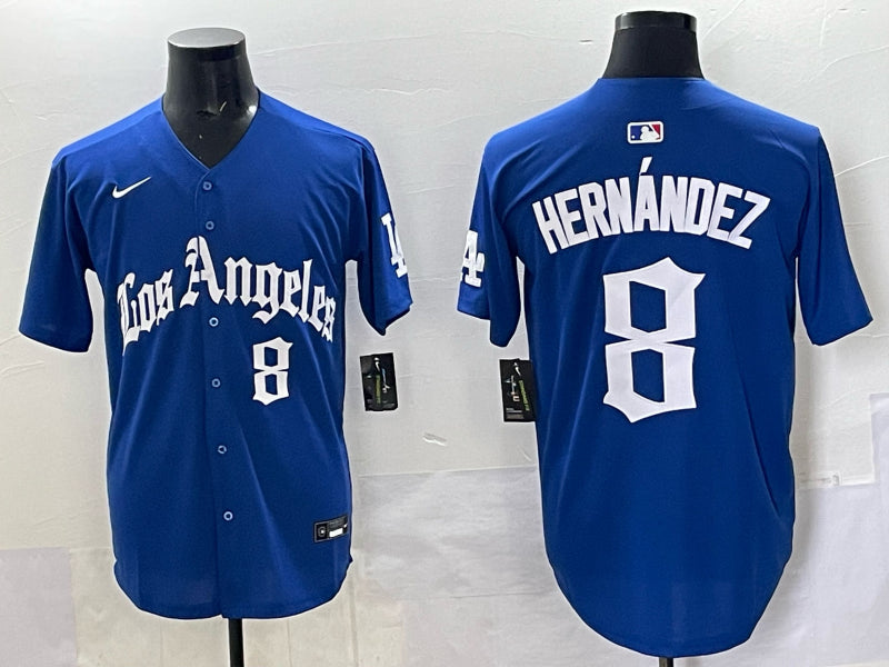 Men’s Los Angeles Dodgers Enrique Hernandez #8 Royal Alternate Jersey