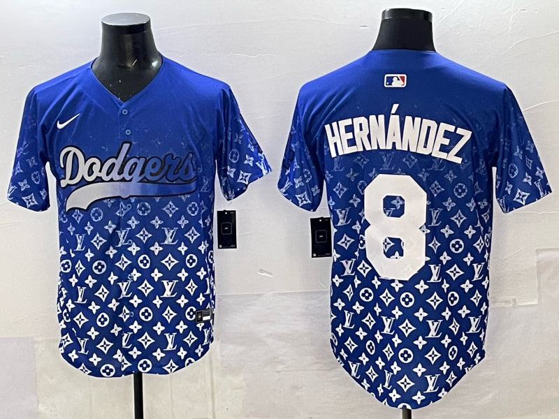 Men’s Los Angeles Dodgers Enrique Hernandez #8 Royal Alternate Jersey